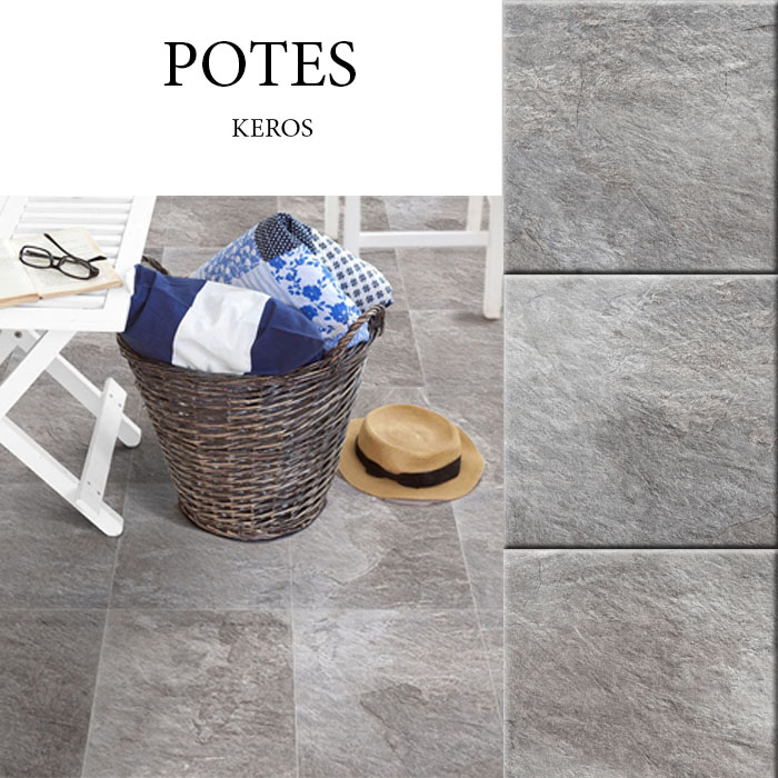 KEROS POTES 33x33 ACERO